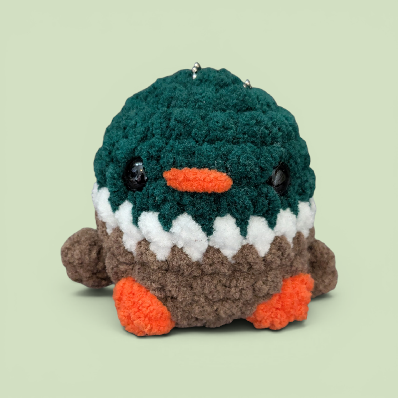 Crochet mallard duck