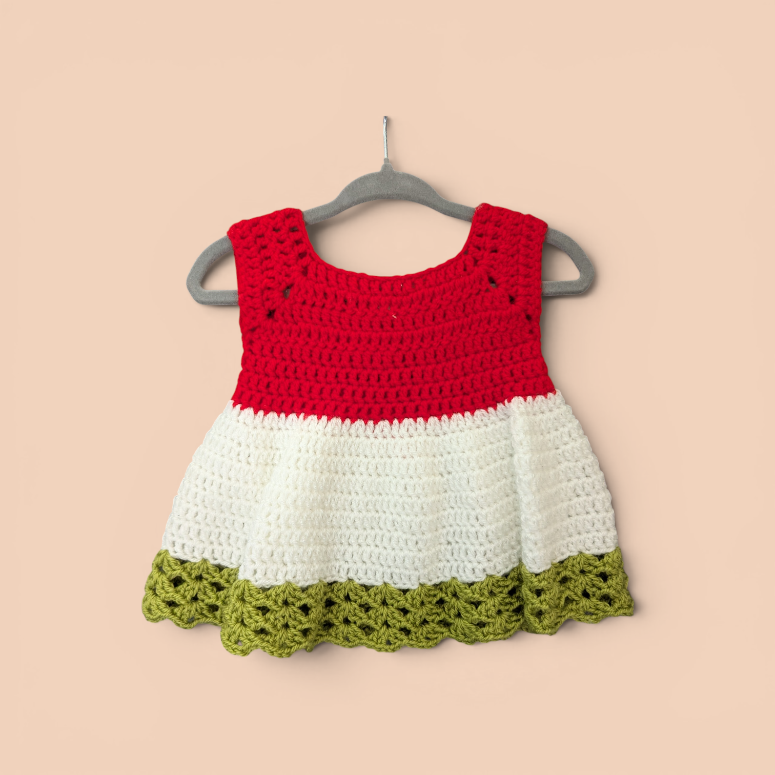 Crochet baby dress