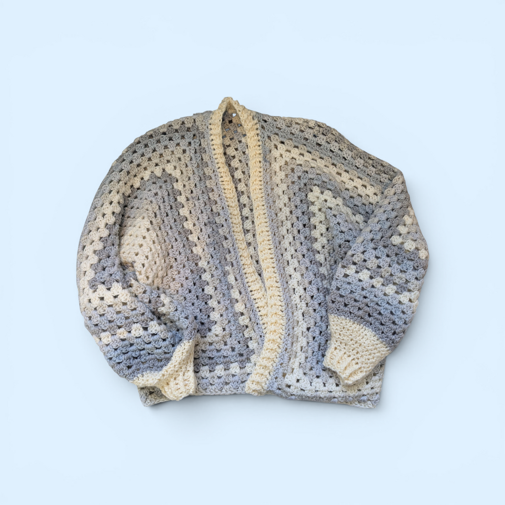 Crochet hexagon cardigan